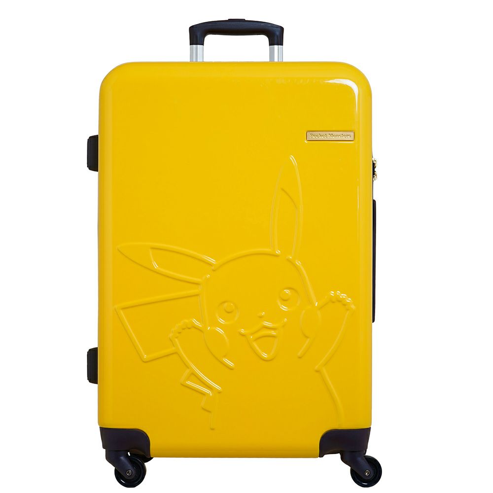 ポケモンスーツケースキャリーケースピカチュウポケモンネームタグ付きSサイズSSサイズ小型機内持ち込み1泊2泊3泊4泊修学旅行TSAロック軽量国内海外旅行頑丈ハードケース女子旅ビジネスポケモンイエローブラックPK-0792-48