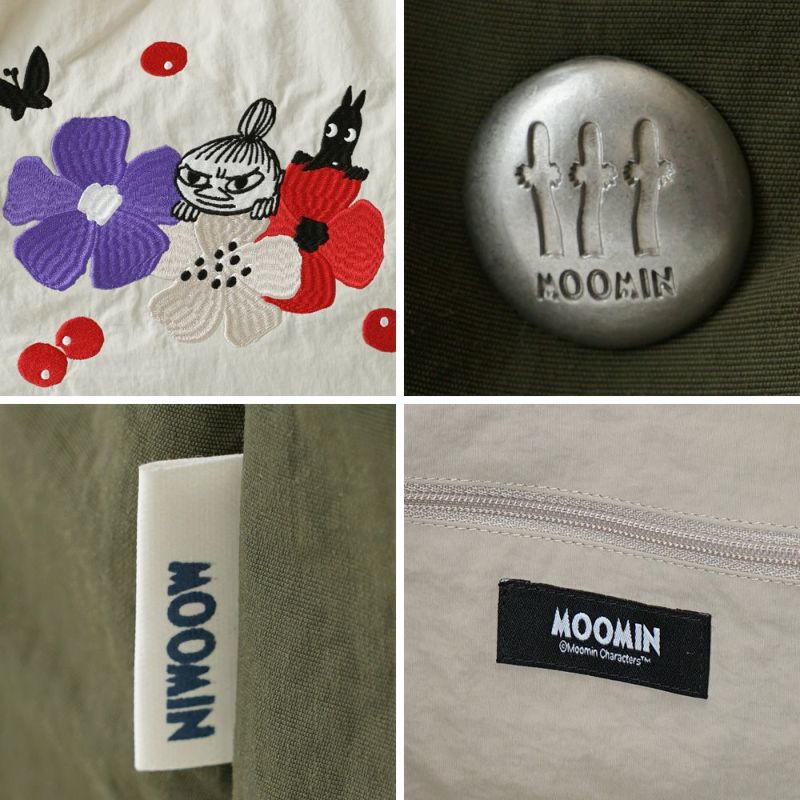 公式]MOOMIN ムーミン | 刺繍のデザインが可愛いナイロンバッグ