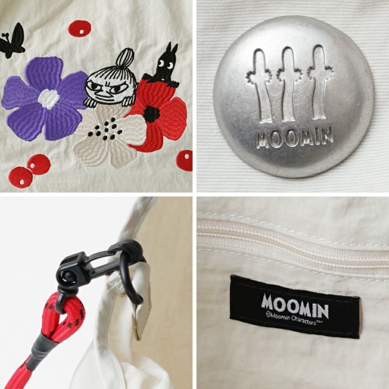 公式]MOOMIN ムーミン | 刺繍のデザインが可愛いナイロンバッグ